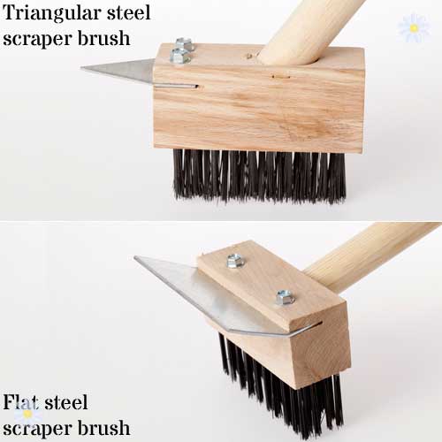 Pair of Patio Cleaning Wire Brushes and Scrapers