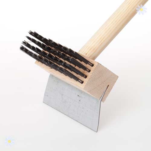 Pair of Patio Cleaning Wire Brushes and Scrapers
